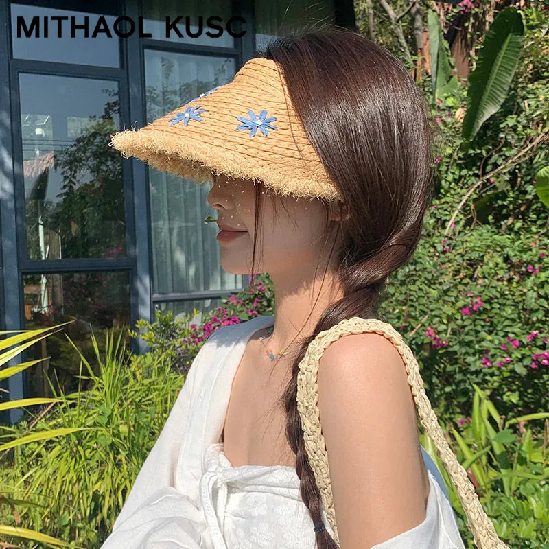 MITHAOL KUSC Straw Woven Hats & Caps Women's-2