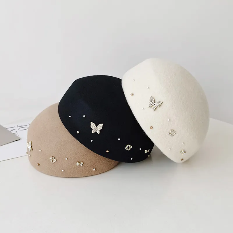 MITHAOL KUSC Wool Berets Women's-4