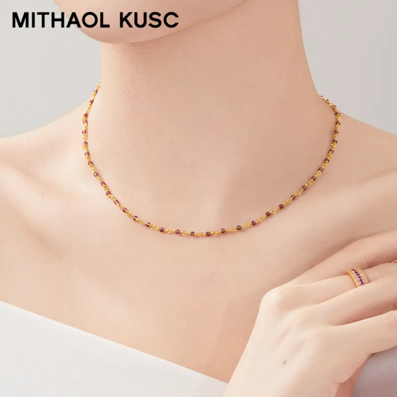 MITHAOL KUSC 925 Sterling Silver Necklaces Women's-15
