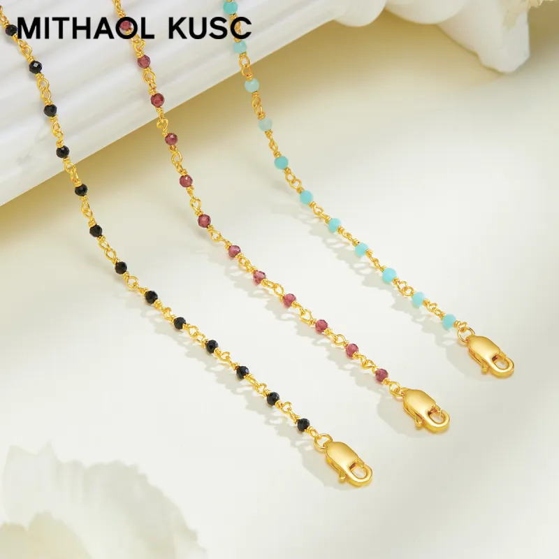 MITHAOL KUSC 925 Sterling Silver Necklaces Women's-10