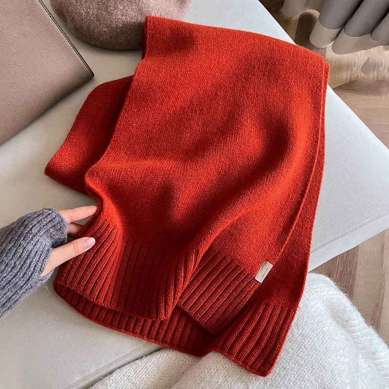 MITHAOL KUSC Wool Knit Scarves Women's-4
