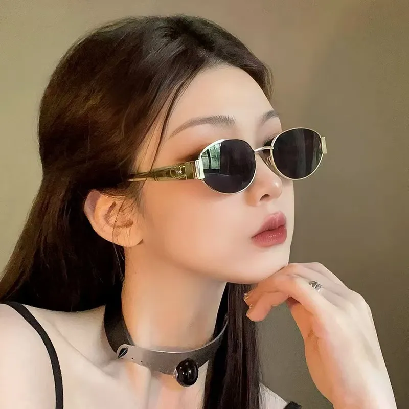 MITHAOL KUSC Β Titanium Oval Sunglasses Unisex-1