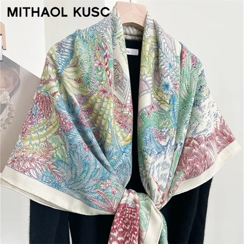 MITHAOL KUSC Silk Scarves Women's-5
