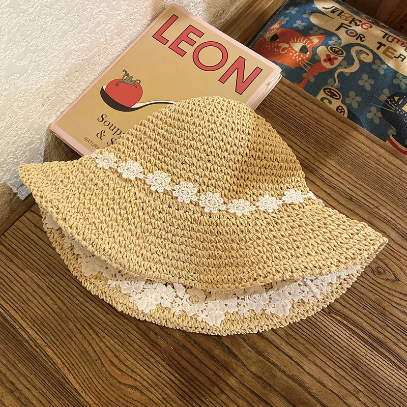 MITHAOL KUSC Straw Woven Bucket Hats Women's-3