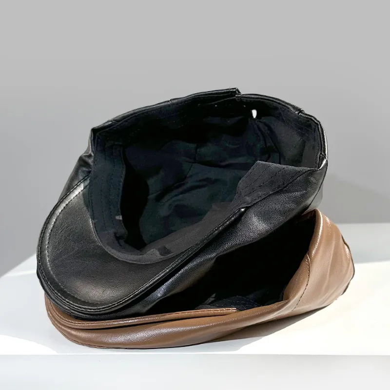 MITHAOL KUSC Pu Leather Berets Women's-1