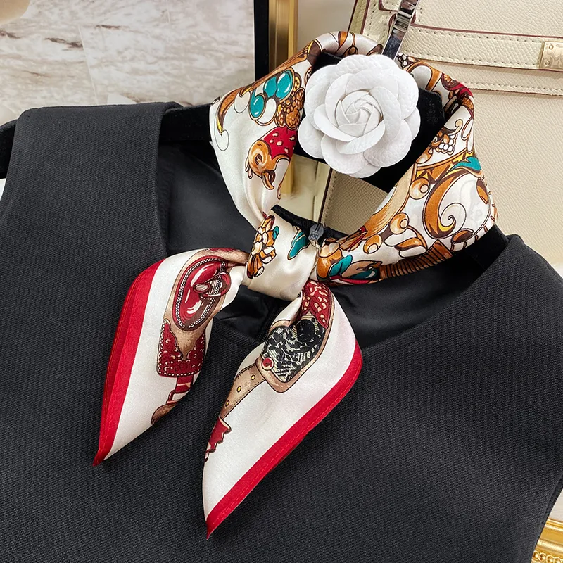 MITHAOL KUSC 100% Mulberry Silk Scarves Women's-2