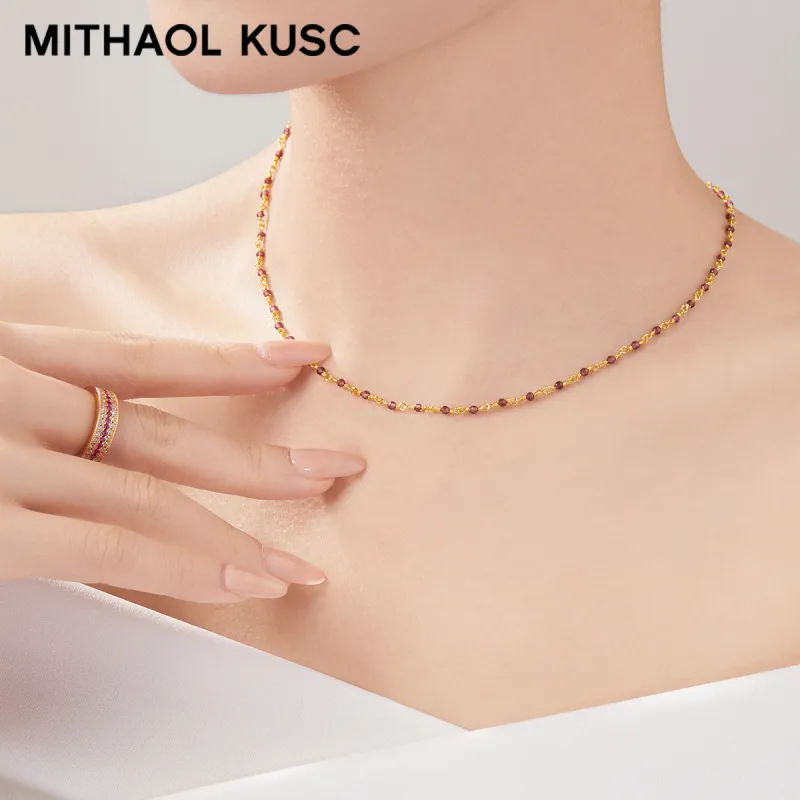 MITHAOL KUSC 925 Sterling Silver Necklaces Women's-14