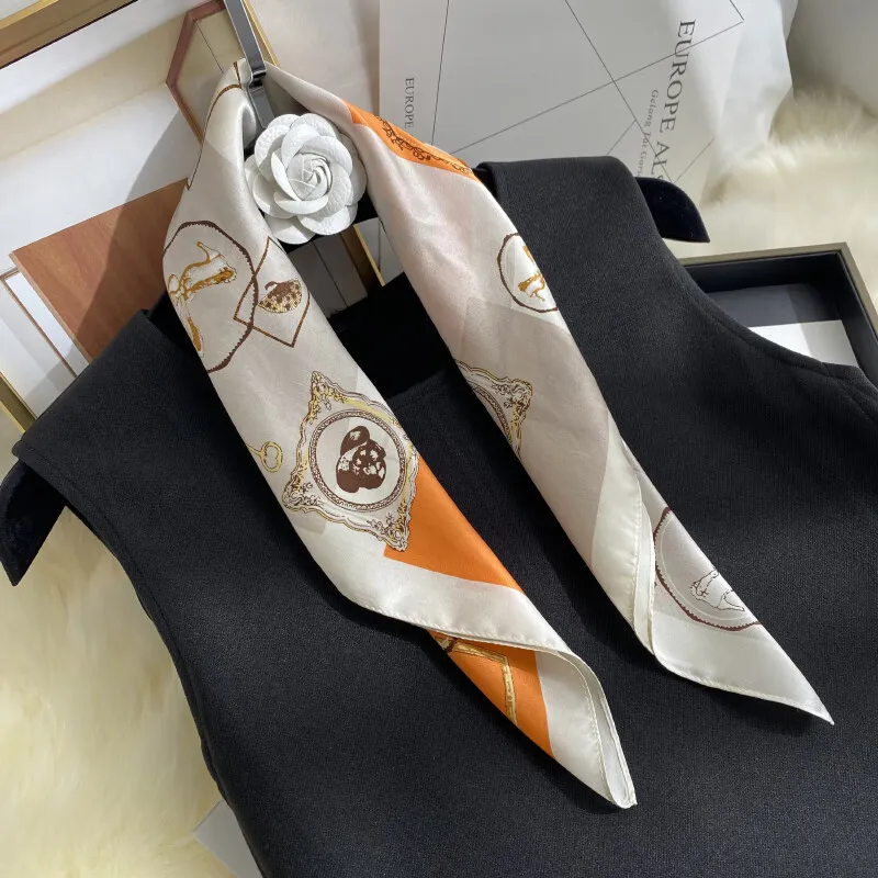 MITHAOL KUSC 100% Mulberry Silk Silk Scarves Women's-3