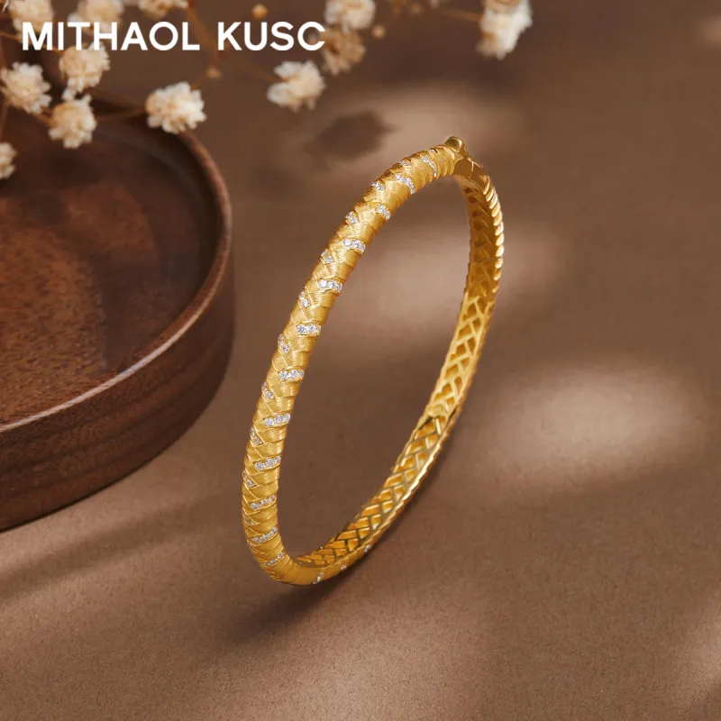 MITHAOL KUSC S925 Silver Bangles Women's-4