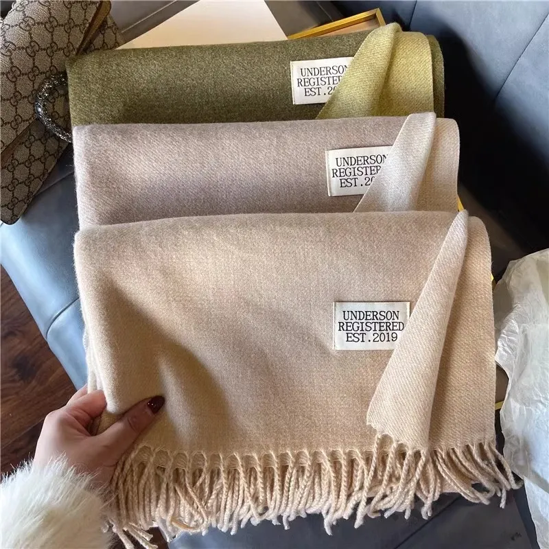 MITHAOL KUSC Polyester Knit Scarves Women's-10