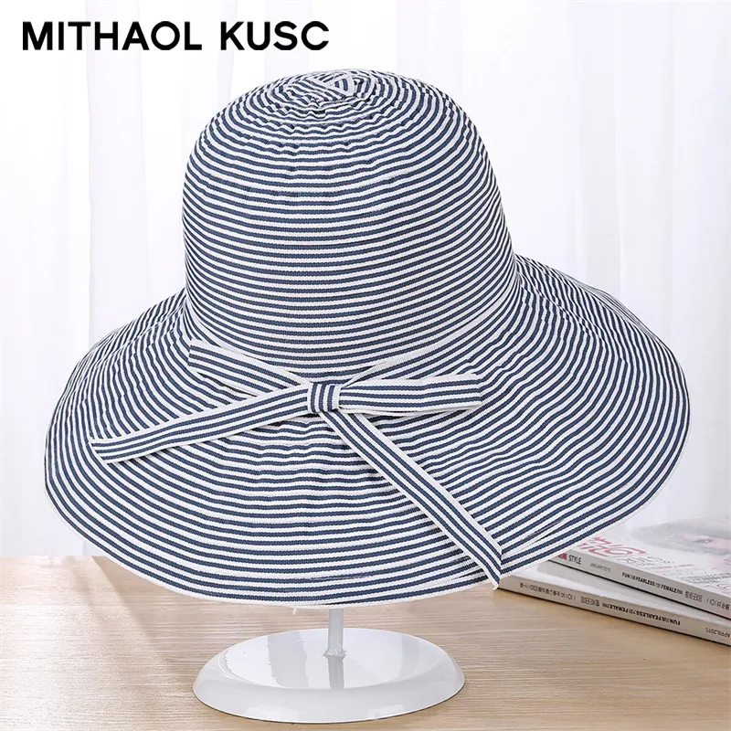 MITHAOL KUSC Straw Woven Bucket Hats Women's-6