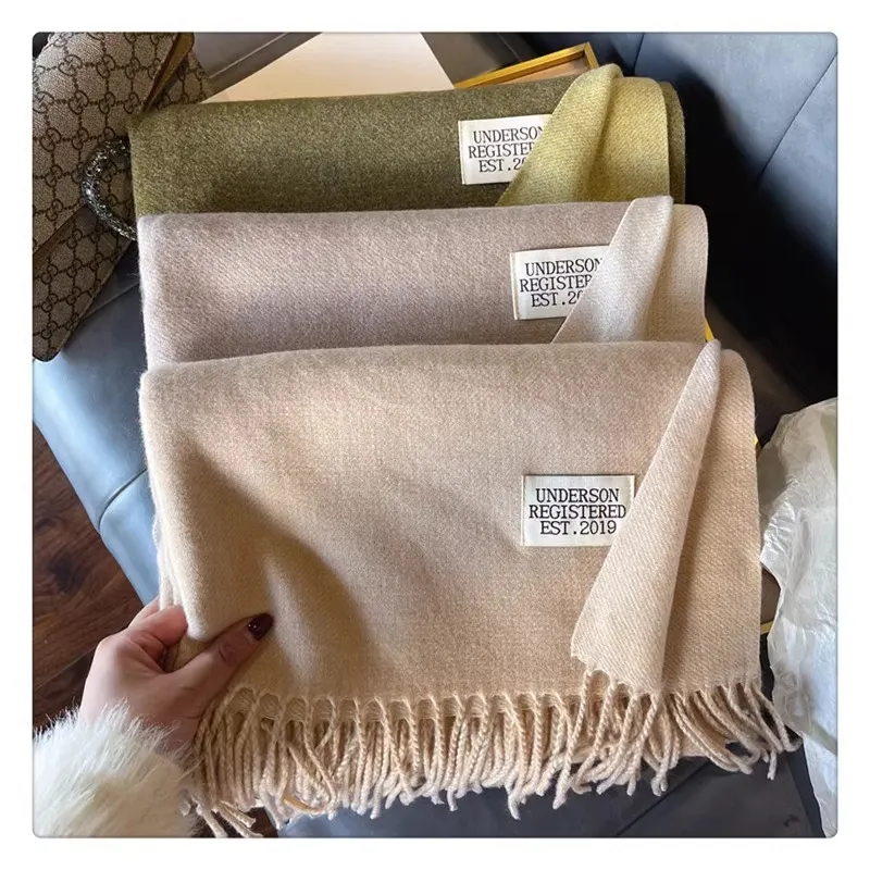 MITHAOL KUSC Polyester Knit Scarves Women's-7