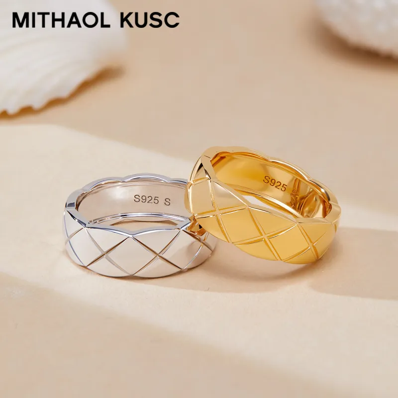 MITHAOL KUSC 925 Sterling Silver Rings Women's-7