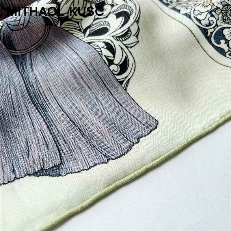 MITHAOL KUSC Silk Scarves Women's-23