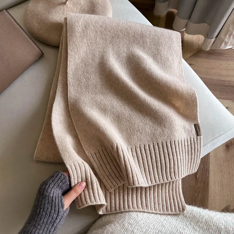 MITHAOL KUSC Wool Knit Scarves Women's-11