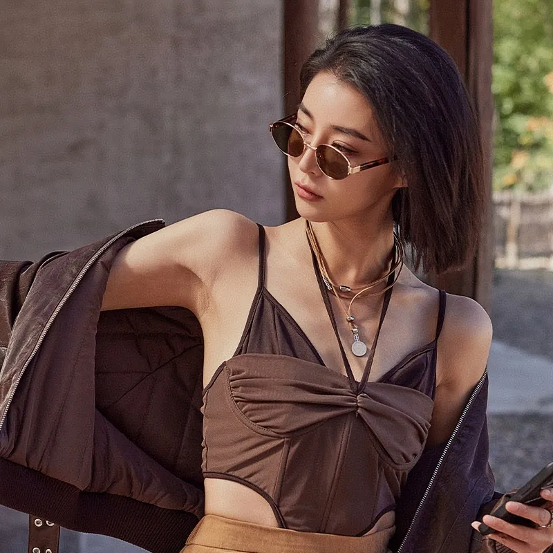 MITHAOL KUSC Metal Oval Sunglasses Unisex-8