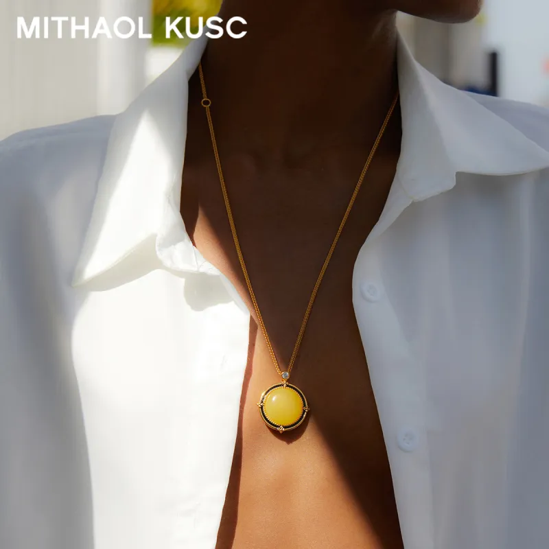 MITHAOL KUSC 18K Gold Plated S925 Silver Necklaces Women's-2