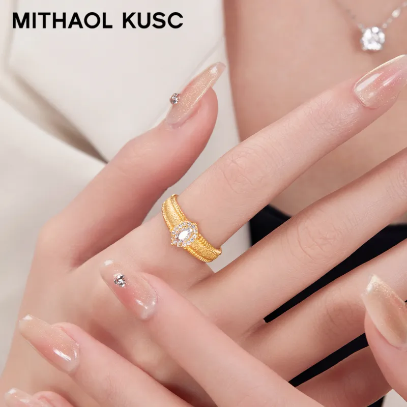 MITHAOL KUSC 925 Sterling Silver Rings Women's-8