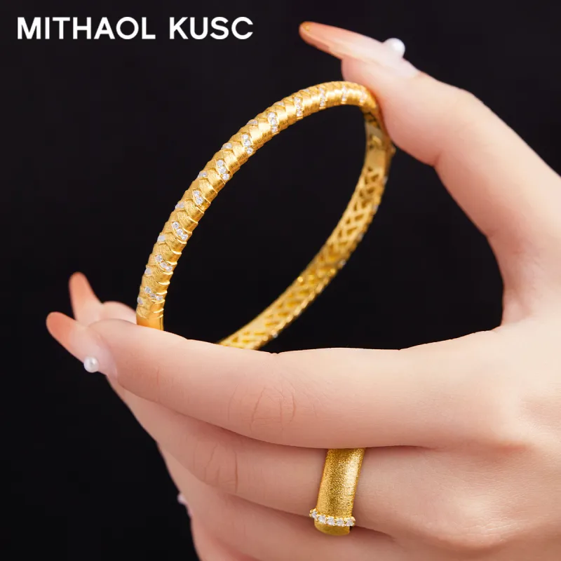 MITHAOL KUSC S925 Silver Bangles Women's-1
