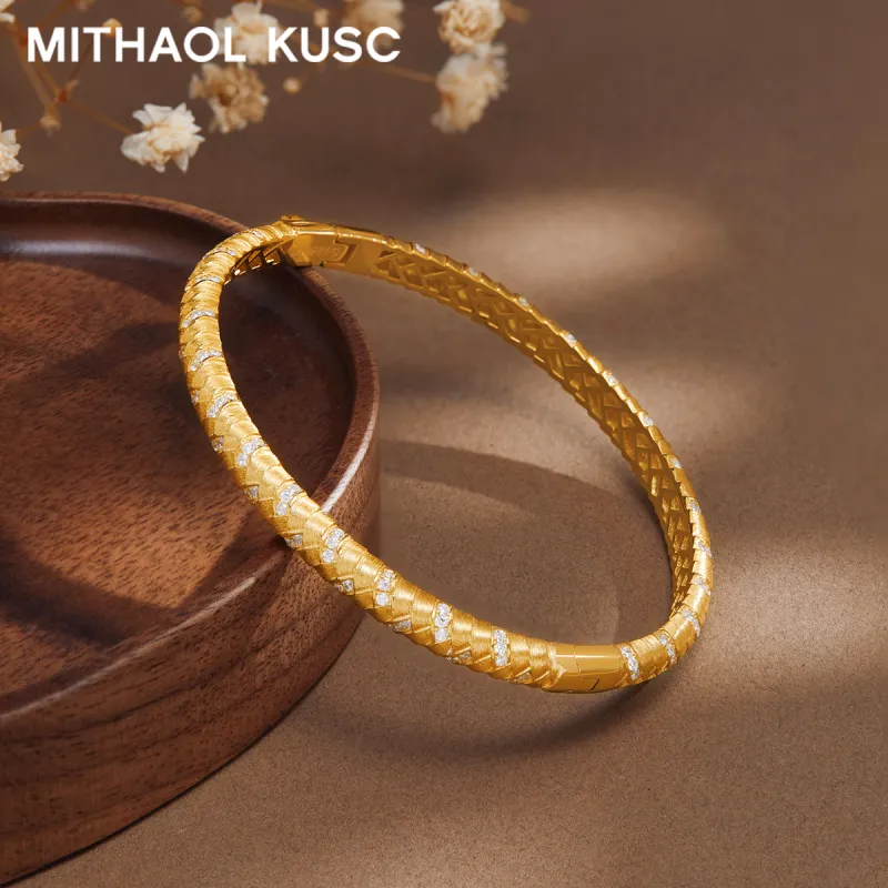 MITHAOL KUSC S925 Silver Bangles Women's-5