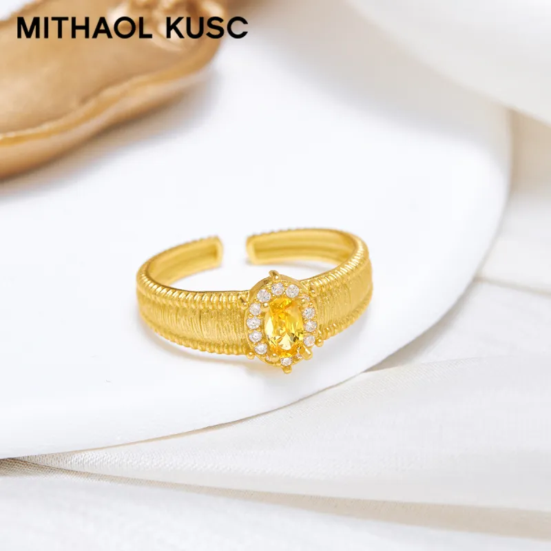 MITHAOL KUSC 925 Sterling Silver Rings Women's-5