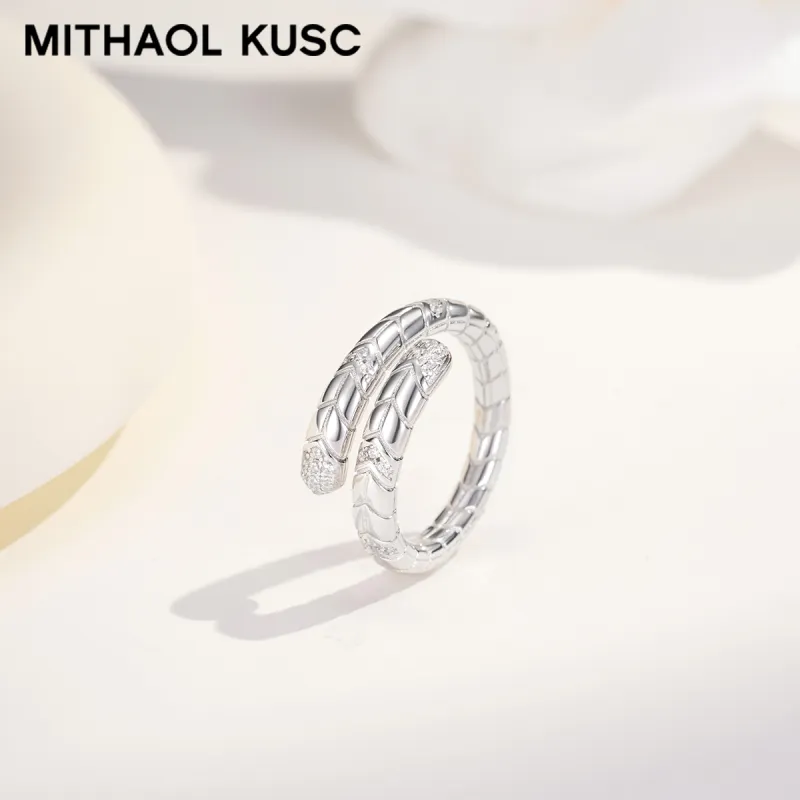 MITHAOL KUSC S925 Silver With 18K Gold Plating Rings Women's-9
