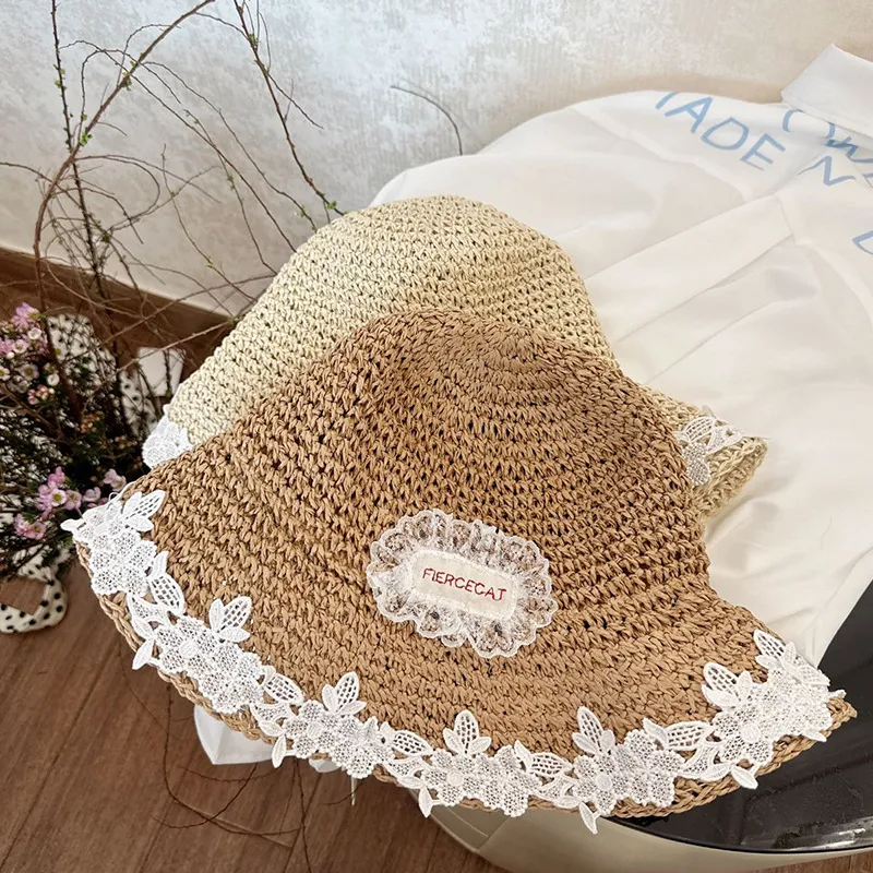 MITHAOL KUSC Straw Woven Bucket Hats Women's-6