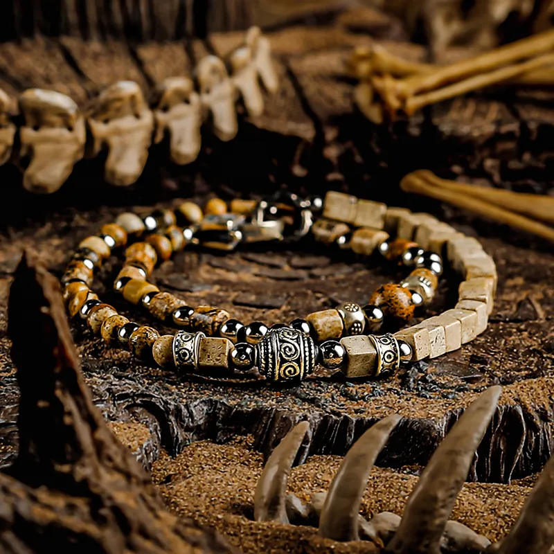 Cuud Picture Stone Bracelets Men's-1