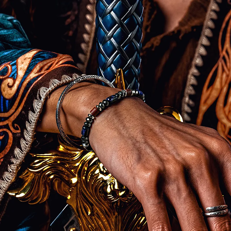 Cuud Wooden Bracelets Men-4