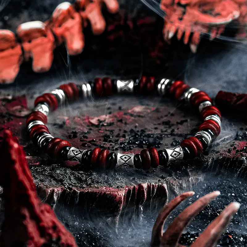 Cuud Bloodwood Wooden Bracelets Men's-1