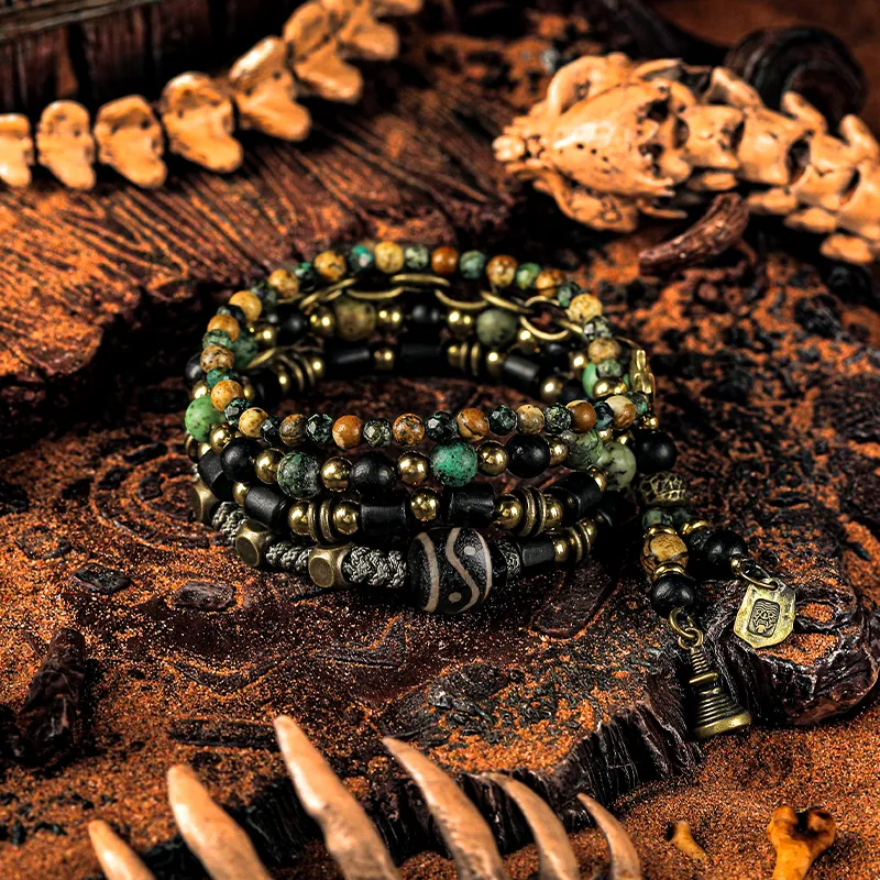 Cuud Picture Stone Bracelets Men's-2
