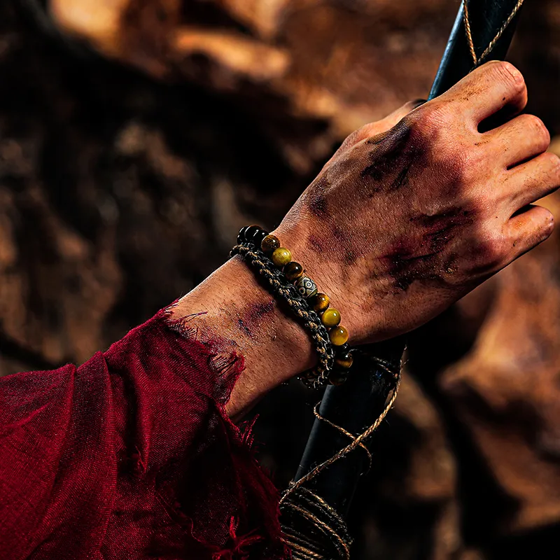 Cuud Tiger's Eye Stone Bracelets Men's-3
