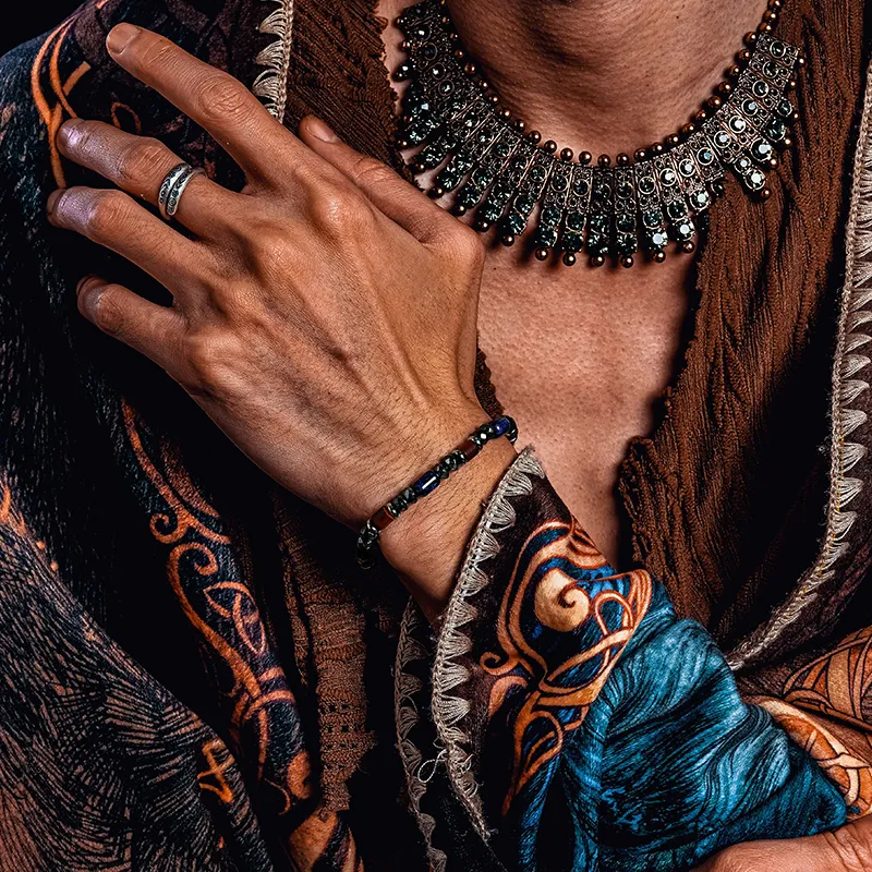 Cuud Wooden Bracelets Men-3