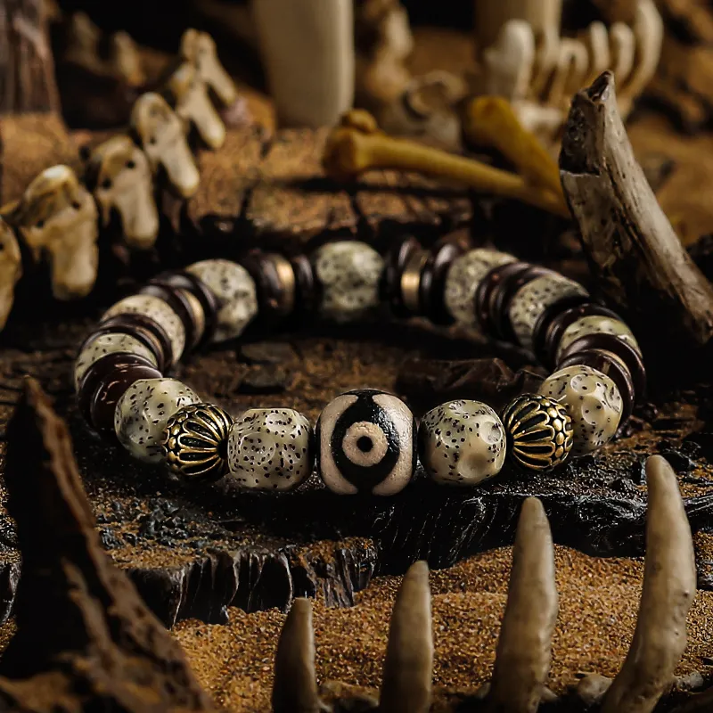 Cuud Star Moon Bodhi Seeds Bracelets Men's-1