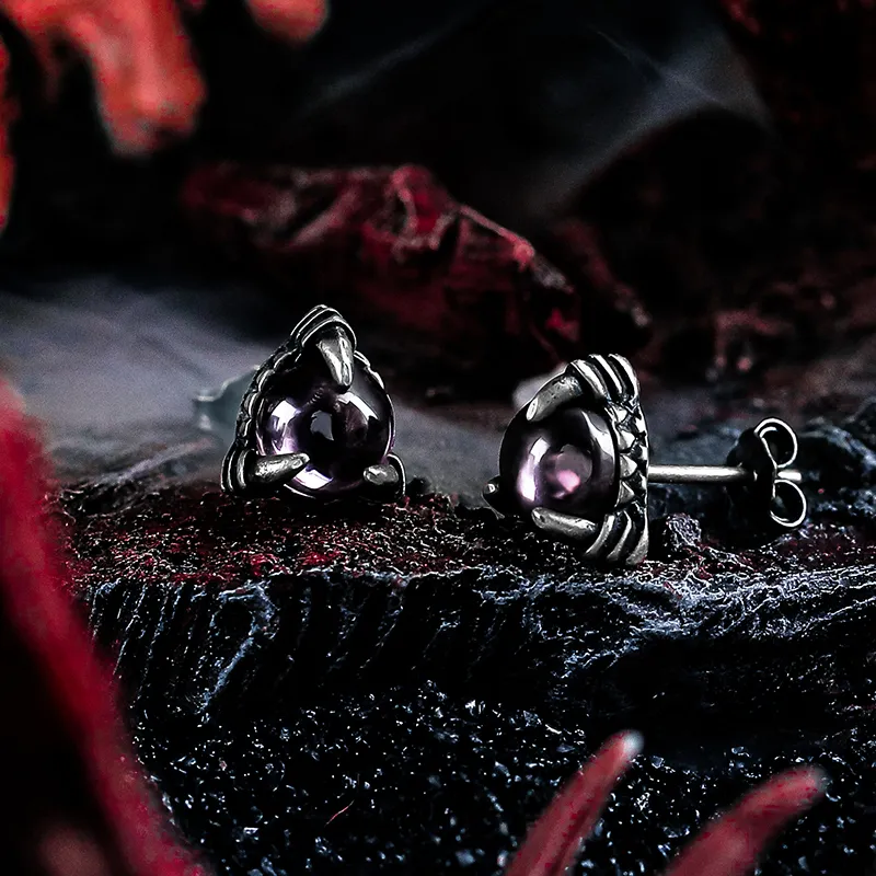 Cuud 925 Sterling Silver Stud Earrings Unisex-1
