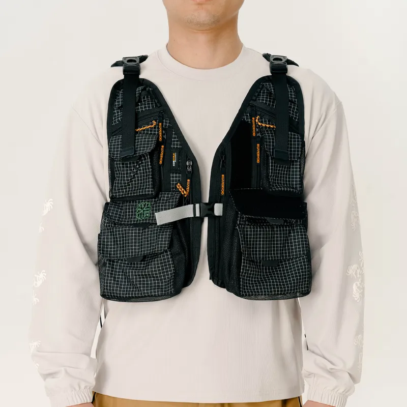 UPPERVOID Vests Men Black-2