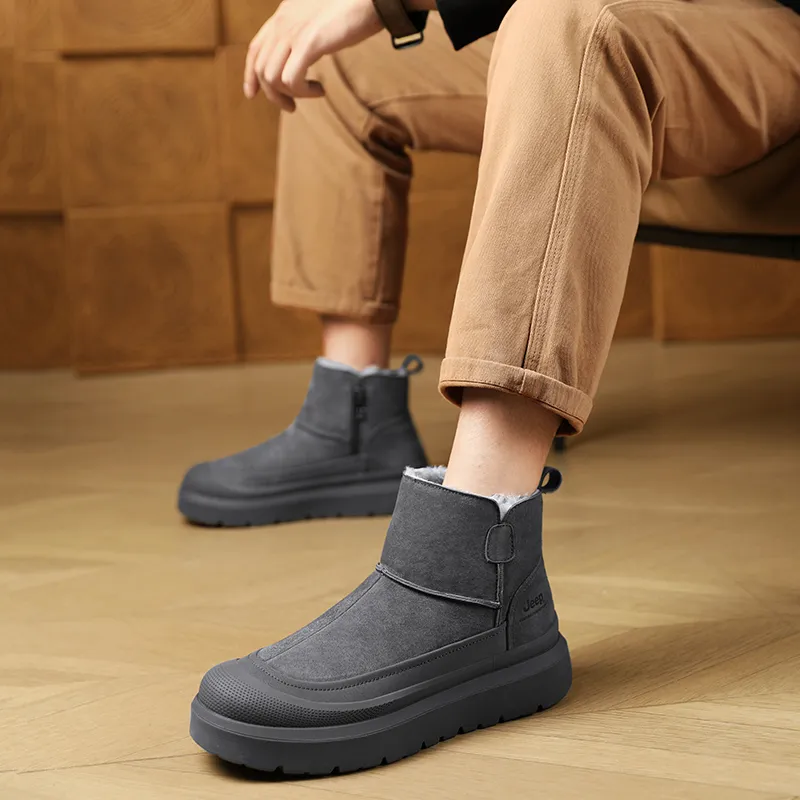 Jeep Classic Snow Boots Short Mid-Calf Snow Boots Men's-8