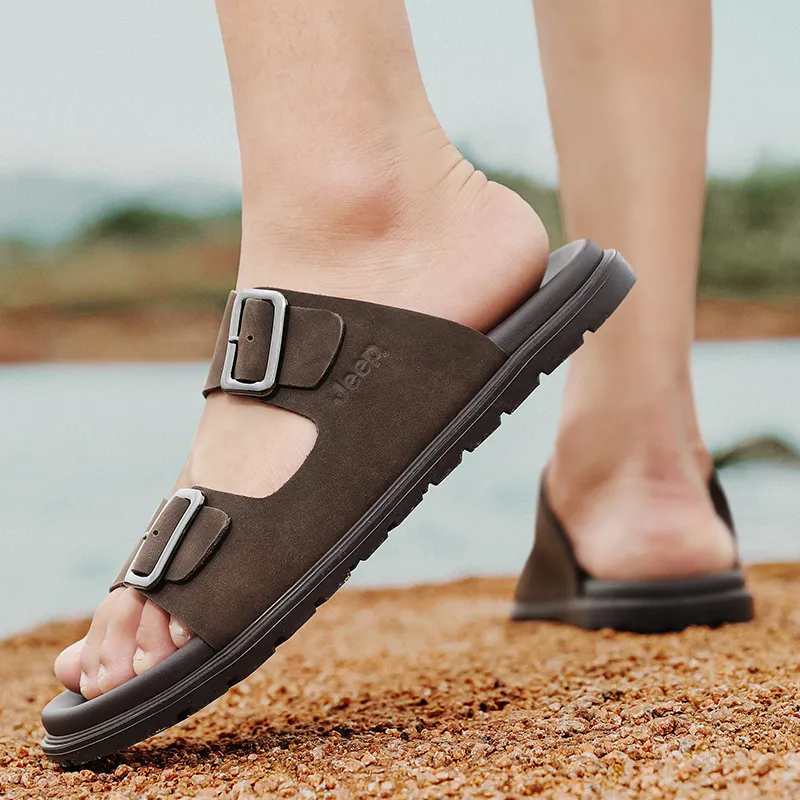 Jeep Abrasion-Resistant Slide Slippers Men's-6