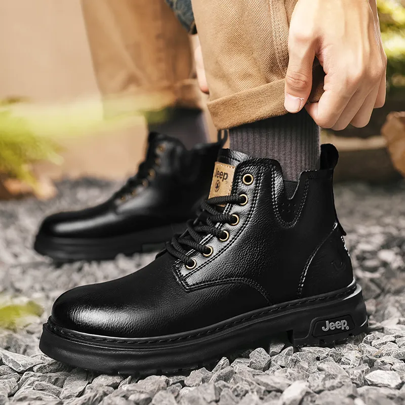 Jeep Classic Vintage Martin Boots Short Martin Boot 4cm Men's-2