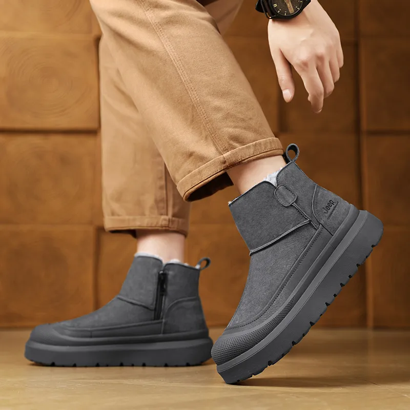 Jeep Classic Snow Boots Short Mid-Calf Snow Boots Men's-9