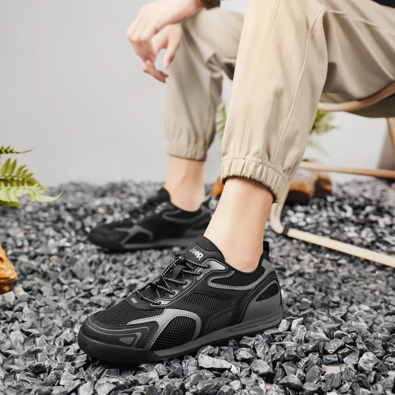 Jeep Cushioning, Slip Resistant, Abrasion Resistant, Height Increasing Low Top Casual Shoes Men's-13
