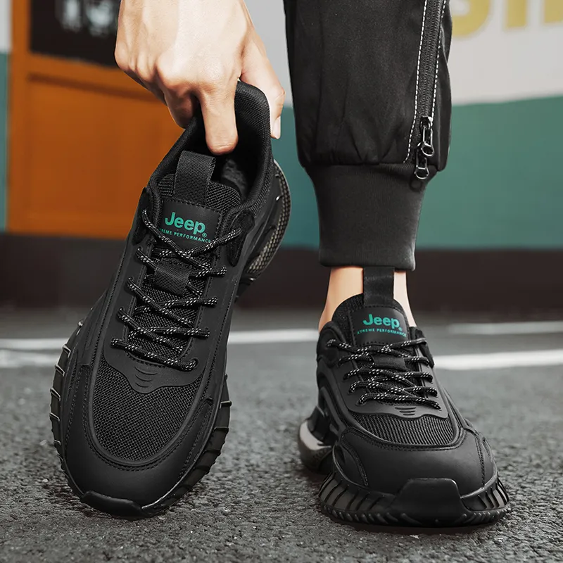 Jeep Cushioning Height Increase With Slip Resistant Properties Low Top Casual Shoes Men's-12