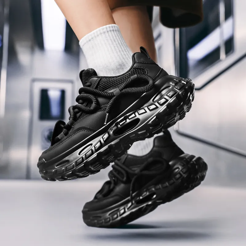 Jeep Cushioning, Slip Resistant, Abrasion Resistant, Height Increasing Low Top Chunky Sneakers Men's-13