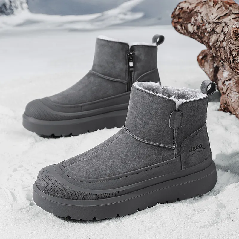 Jeep Classic Snow Boots Short Mid-Calf Snow Boots Men's-10