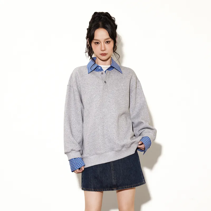 ZUOBEIKA Sweatshirts Women's Heather Gray-3