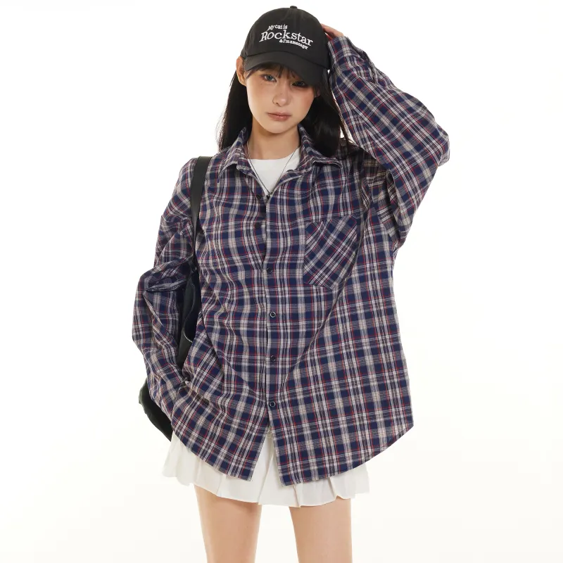 ZUOBEIKA Shirt Unisex Blue Coffee Color-2