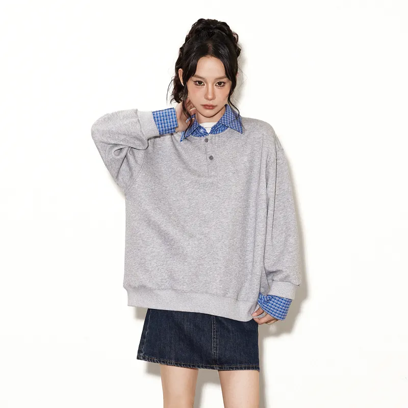 ZUOBEIKA Sweatshirts Women's Heather Gray-4