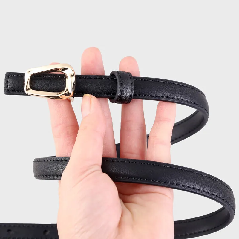 ROBINHOOD Cow Split Leather Belts Women's 1.5cm-1
