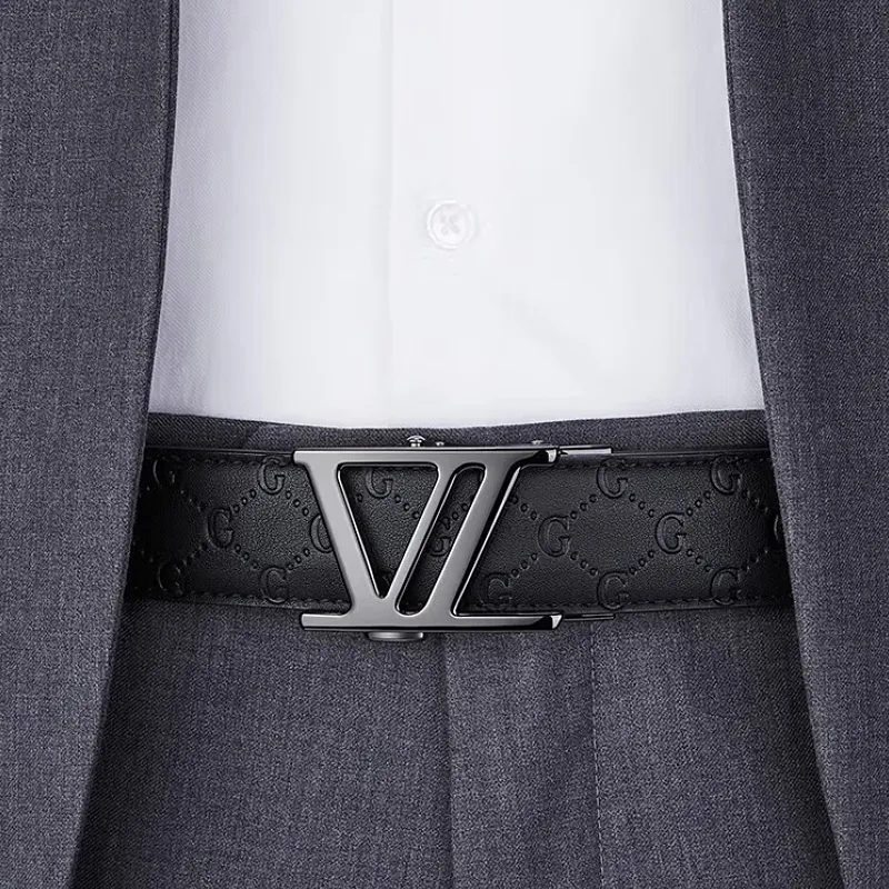 ROBINHOOD Top Grain Leather Belts Men's 3.5cm-2