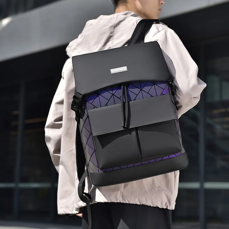 ROBINHOOD Water Repellent Fabric Backpack Men's Multicolor-3